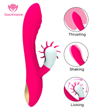 SacKnove Ladies Adult Rechargeable Electric Vibrating Thrusting Vagina Sex Toys Massager For Woman Vibrator Rotator